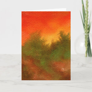 "Mimminalist Sunset" Country Roads Greeting Card