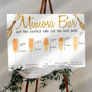 Mimosa Bar Bridal brunch Sign