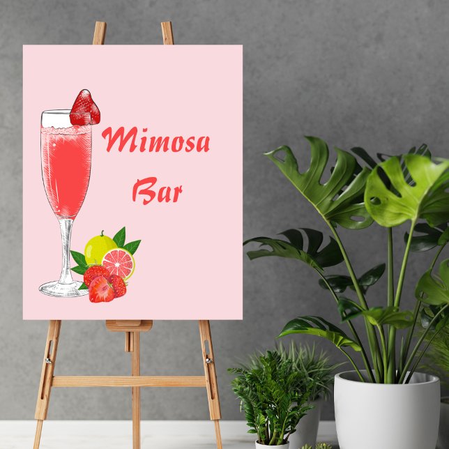 Mimosa Bar Bubbly Brunch Baby Shower  Poster (Creator Uploaded)