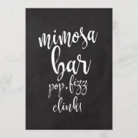 Mimosa Bar Chalkboard Affordable Wedding Sign
