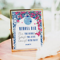 Mimosa Bar Dancing Queen Greek Bridal Shower