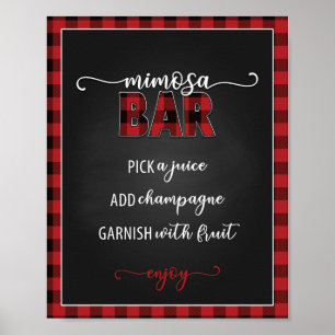 Mimosa Bar Flannel Fling 8x10 Poster/Sign Poster