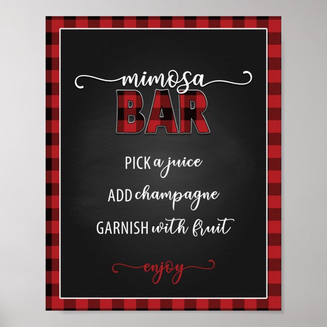 Mimosa Bar Flannel Fling 8x10 Poster/Sign Poster (Front)