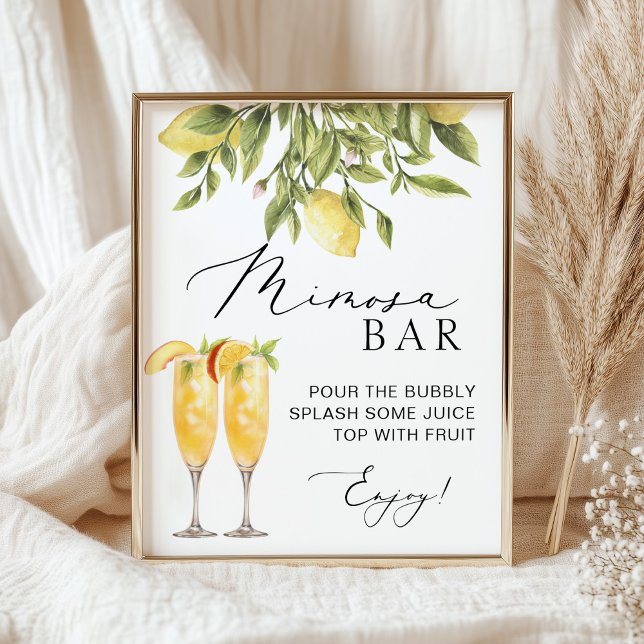 Mimosa Bar Lemon Sorrento Italian Wedding Sign (Creator Uploaded)