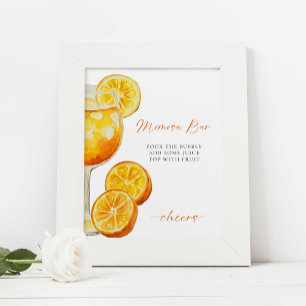Mimosa Bar Sign Aperol Spritz Bridal Shower