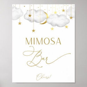 Mimosa Bar Sign, Baby Shower Game Poster