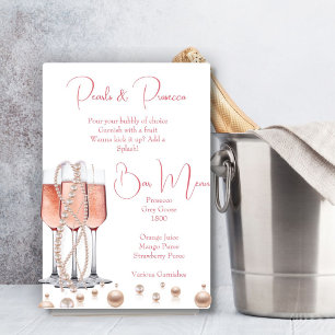 Mimosa Bar Sign for Pearls and Prosecco