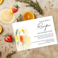 Mimosa Bridal Shower Recipe Request