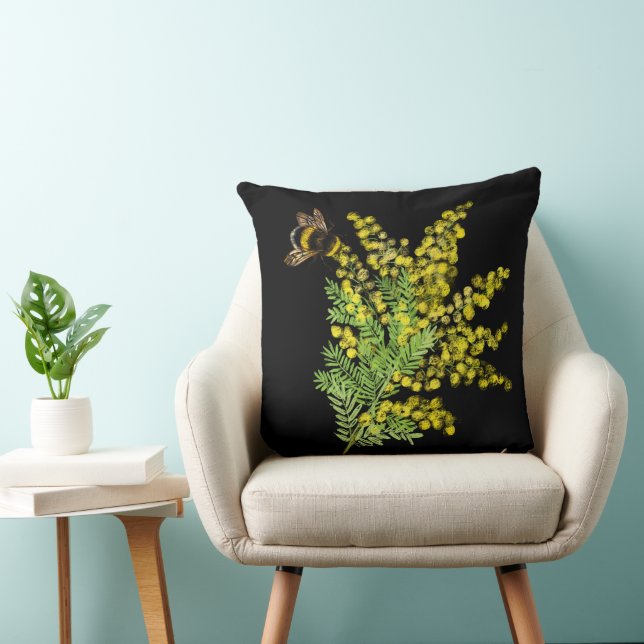 Mimosa,bumblebee T-Shirt Cushion (Chair)