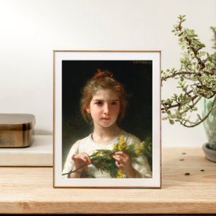 Mimosa by William Bouguereau Poster