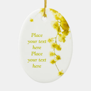 Mimosa Ceramic Tree Decoration