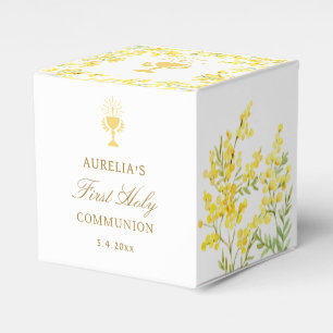 Mimosa First Communion Cube Favour Box