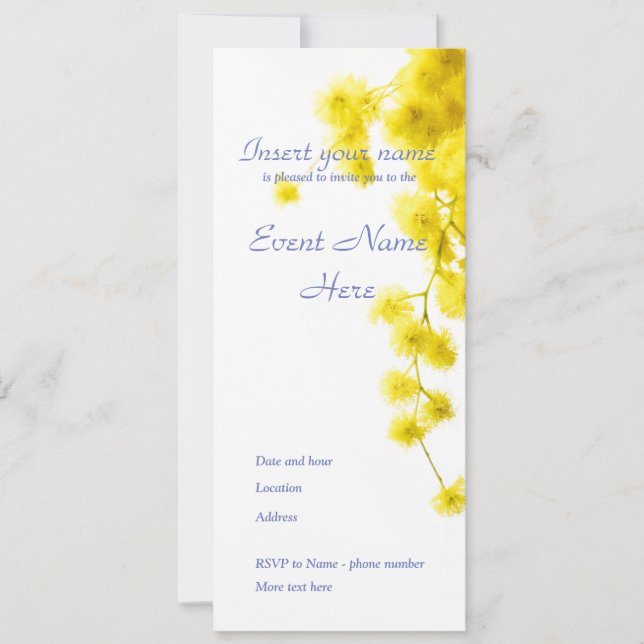 Mimosa Invitation (Front)