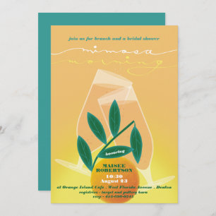 Mimosa Morning Bridal Brunch Invitation