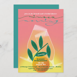 Mimosa Morning Bridal Brunch Invitation