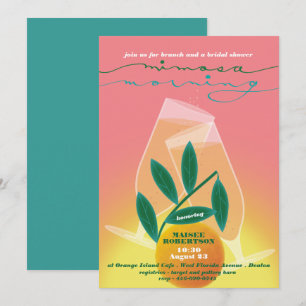 Mimosa Morning Bridal Brunch Invitation