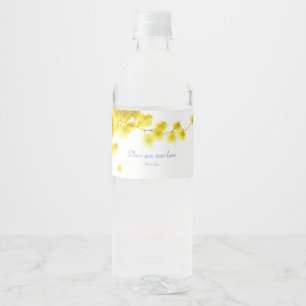 Mimosa Water Bottle Label