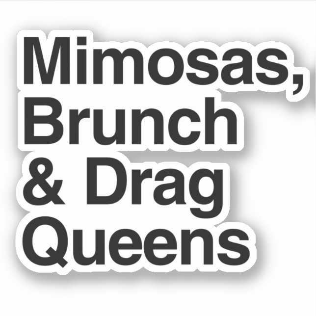 Mimosas Brunch and Drag Queens (Front)