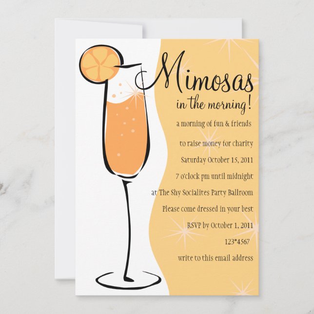 Mimosas Invitation (Front)