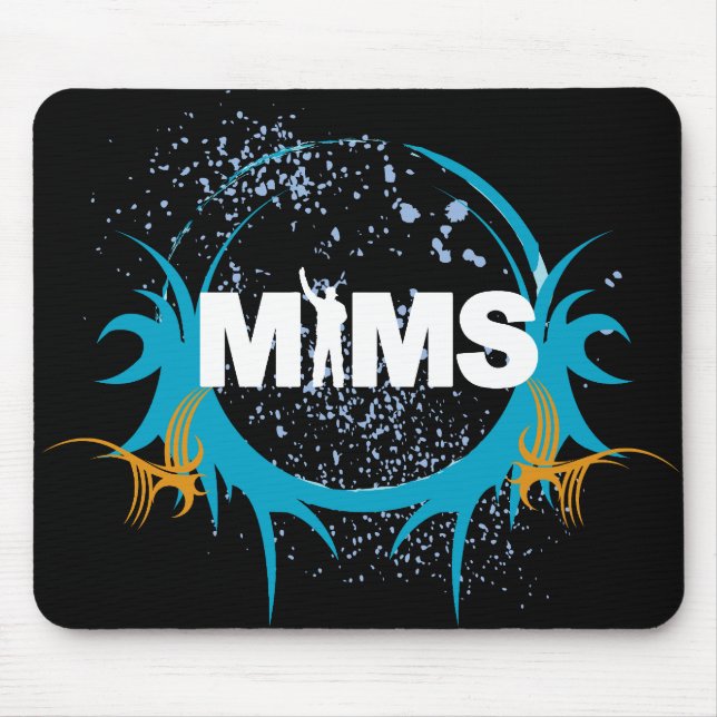 MIMS Button -  MIMS Logo Framed - Exclusive Mouse Mat (Front)