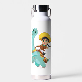 Min & Clover | Happy Cowgirl & Brontosaurus Ride Water Bottle
