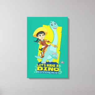 Min & Clover Making a Dino Difference Canvas Print