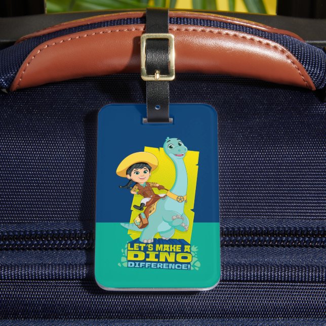 Min & Clover | Making a Dino Difference Luggage Tag (Front Insitu 2)