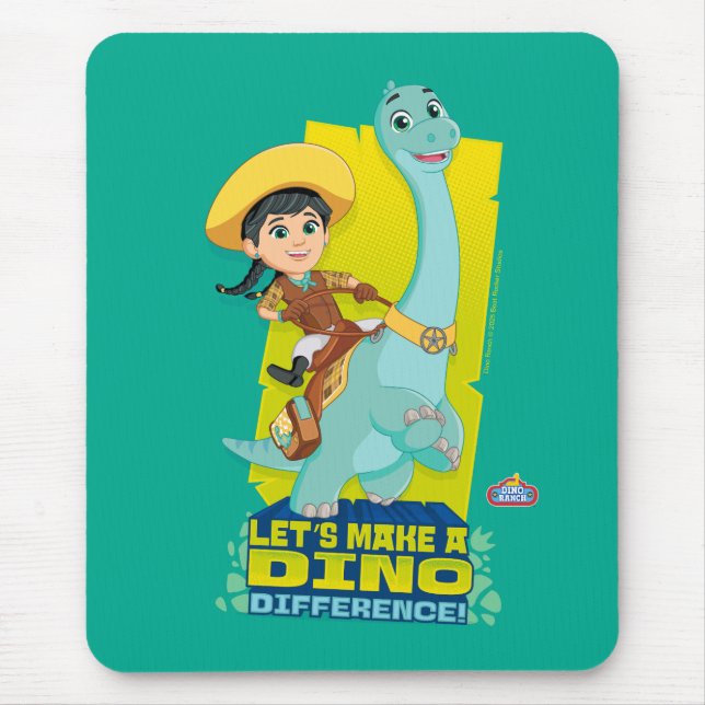 Min & Clover | Making a Dino Difference Mouse Mat (Front)