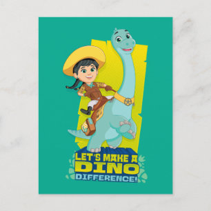 Min & Clover   Making a Dino Difference Postcard