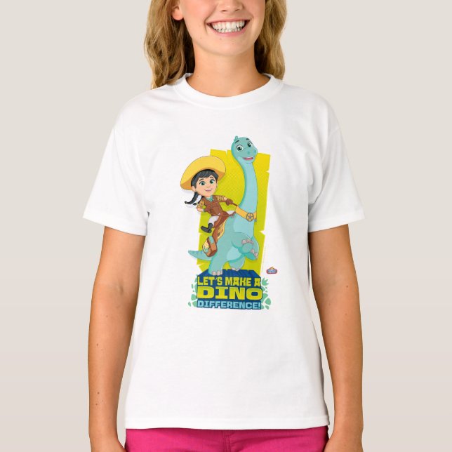 Min & Clover | Making a Dino Difference T-Shirt (Front)