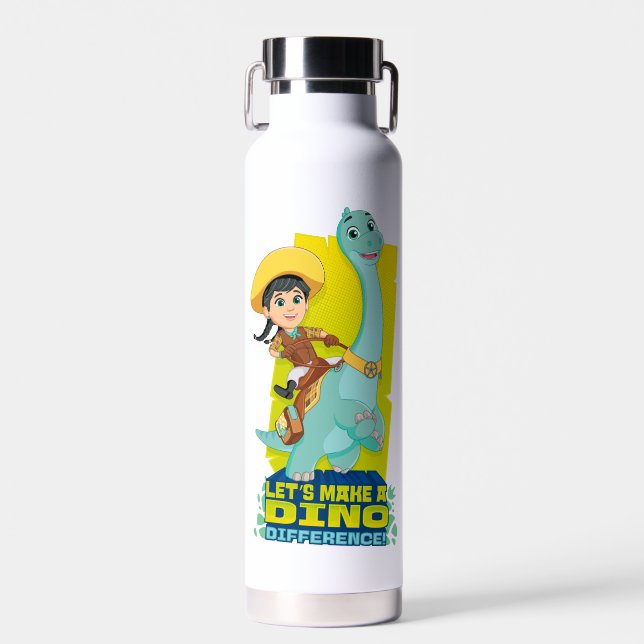 Min & Clover | Making a Dino Difference Water Bottle (Front)