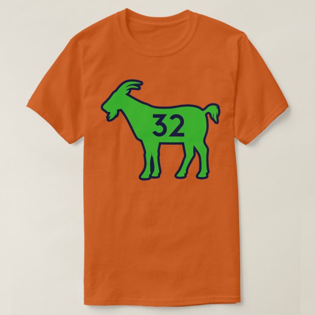 MIN GOAT 32 Navy T-Shirt (Design Front)