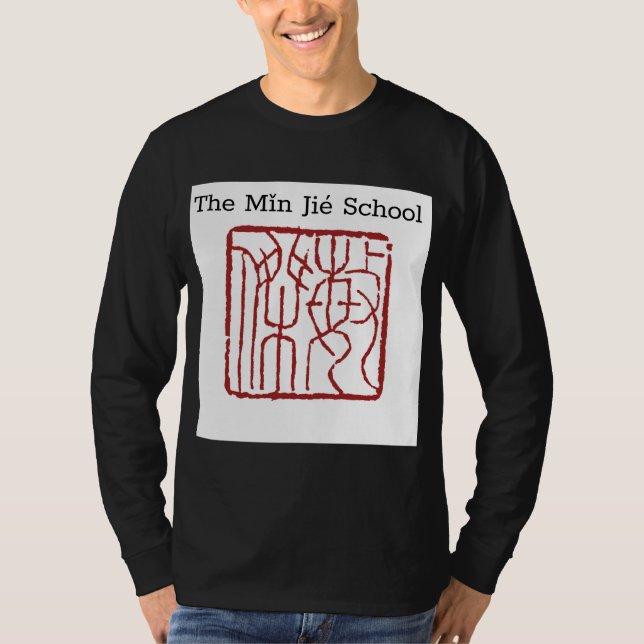 Min Jie School Logo+Everything Must Go! Long T-Shirt (Front)