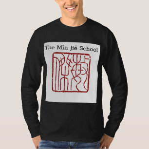 Min Jie School logo+Rehumanize Medicine long T-Shirt