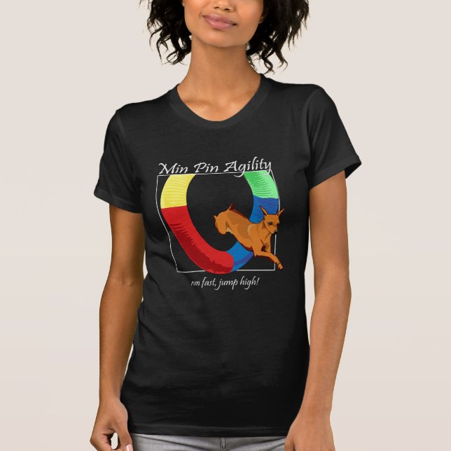 Min Pin Agility T-Shirt (Front)