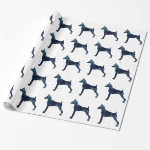 Min Pin - Black Watercolor Silhouette Wrapping Paper