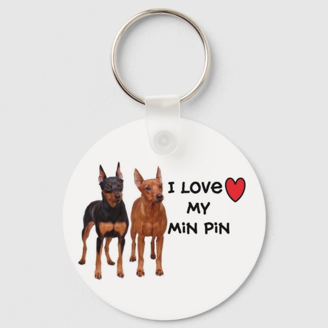 Min Pin Keychain (Front)