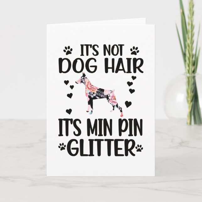 Min Pin Lover Dog Owner Miniature Pinscher Mum Card (Front)
