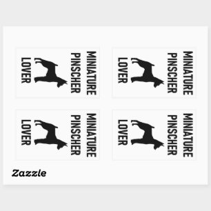 min pin lover rectangular sticker