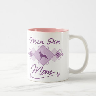 Min Pin Mum Two-Tone Coffee Mug