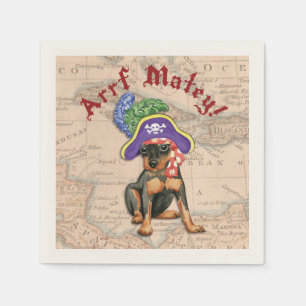 Min Pin Pirate Napkin