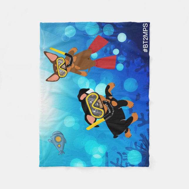 Min Pin Scuba Diving Under the Sea Blanket (Front)