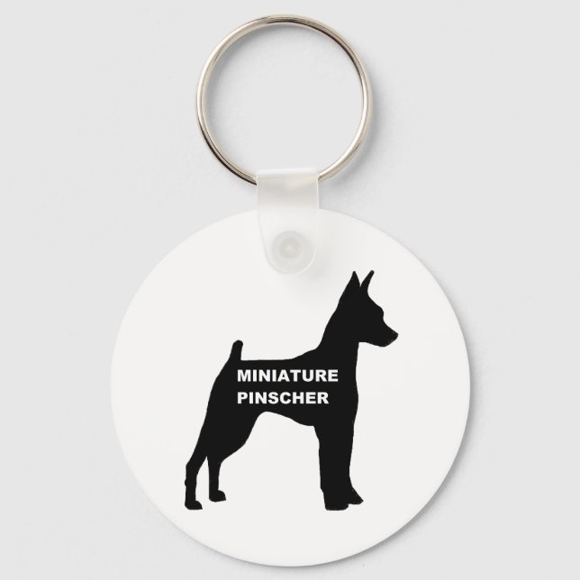 min pin silo name key ring (Front)