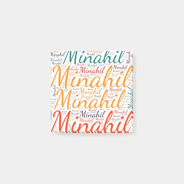 Minahil Post-it Notes (Front)