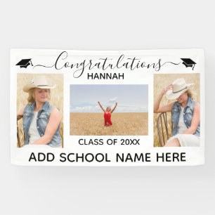 Minamilistic Photo High School Graduation Banner