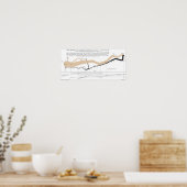 Minard's Flow Map Poster (Kitchen)