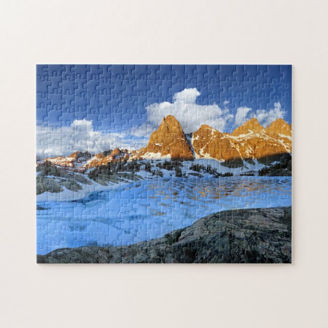 Minaret Lake Sunrise 2 - Sierra Nevada Jigsaw Puzzle (Horizontal)