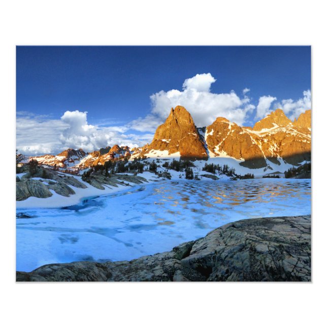 Minaret Lake Sunrise 2 - Sierra Nevada Photo Print (Front)
