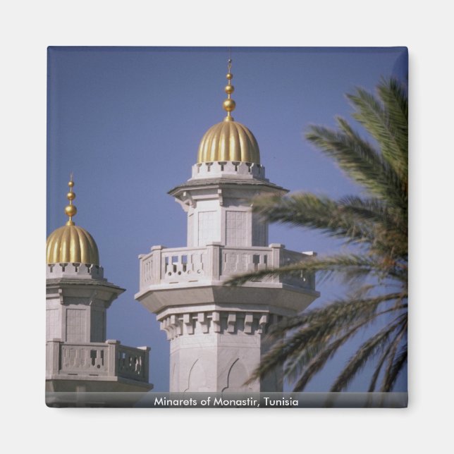 Minarets of Monastir, Tunisia Magnet (Front)