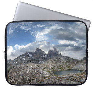Minarets Panorama above Nydiver Lakes - Sierra Laptop Sleeve